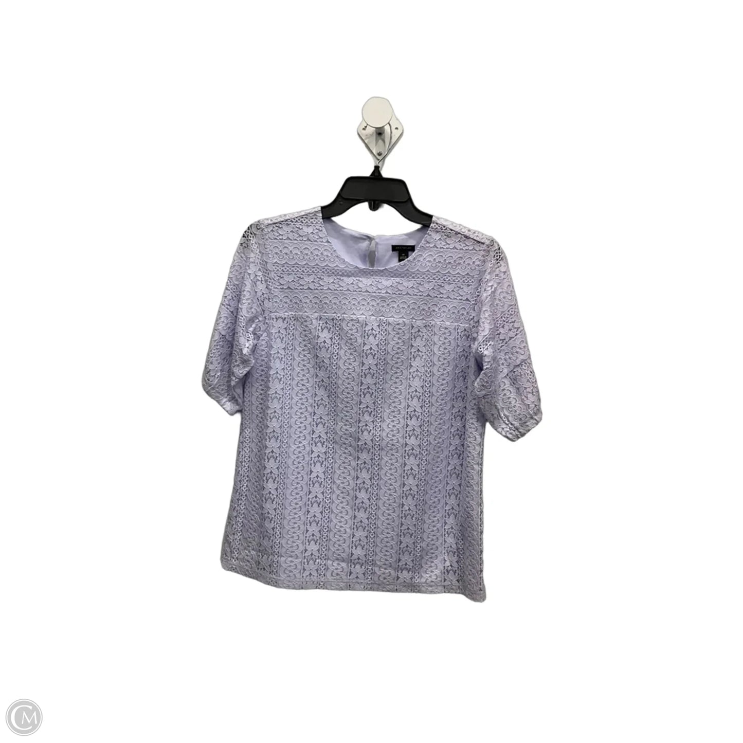 Top Short Sleeve By Ann Taylor In Purple, Size: Xs