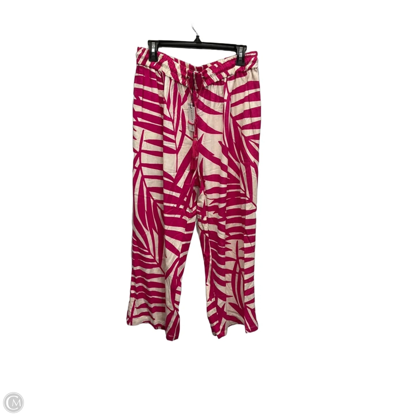 Pants Lounge By Clothes Mentor In Pink & White, Size: 12