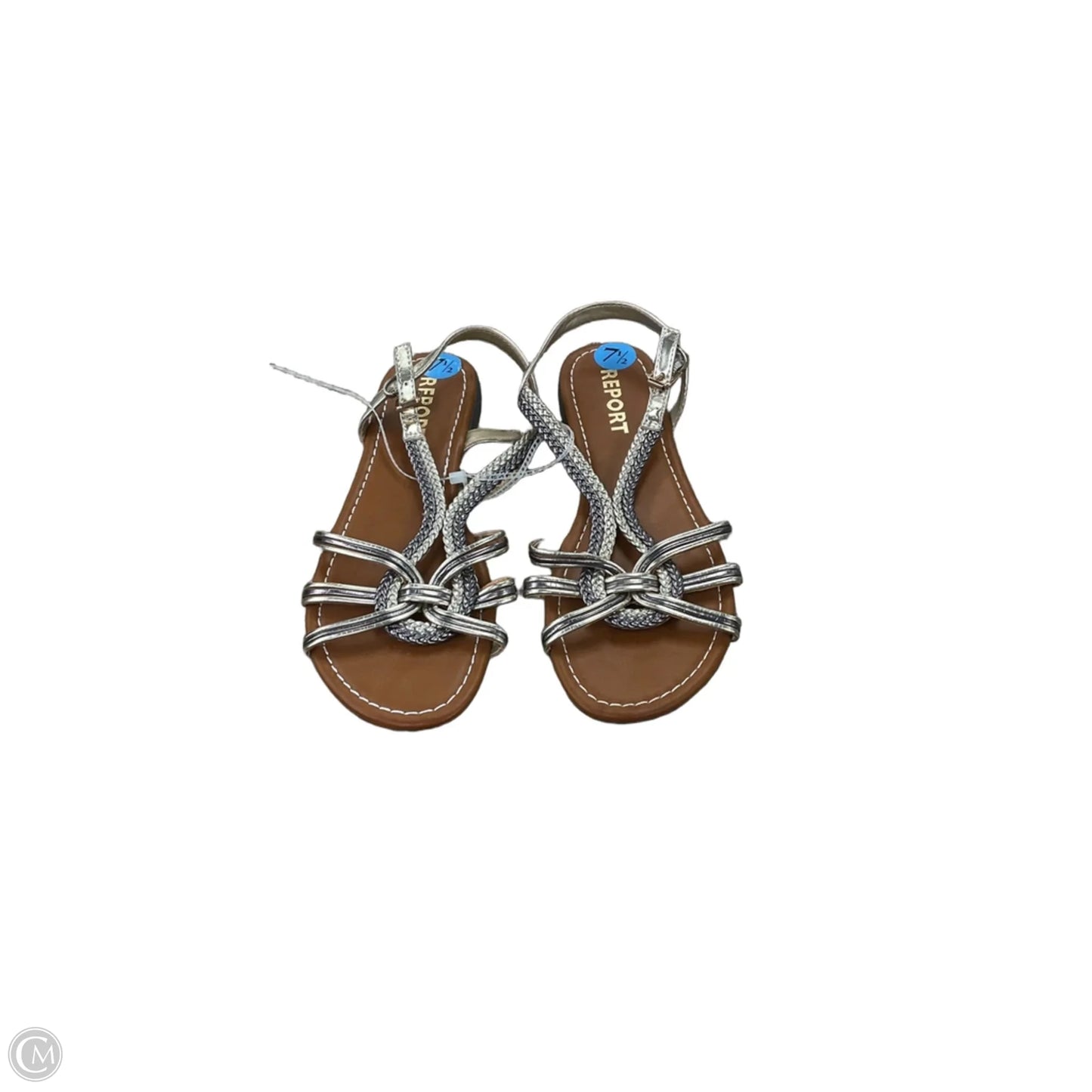 Sandals Flats By Report In Gold, Size: 7.5