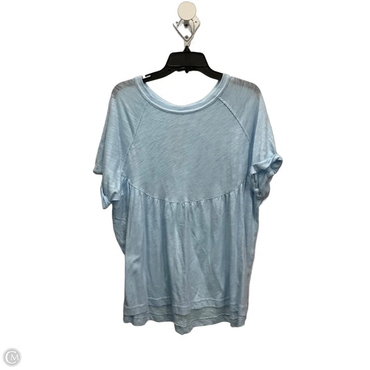 Top Short Sleeve By American Eagle In Blue, Size: M