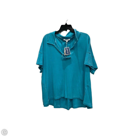 Top Short Sleeve By Jane And Delancey In Blue, Size: Xl