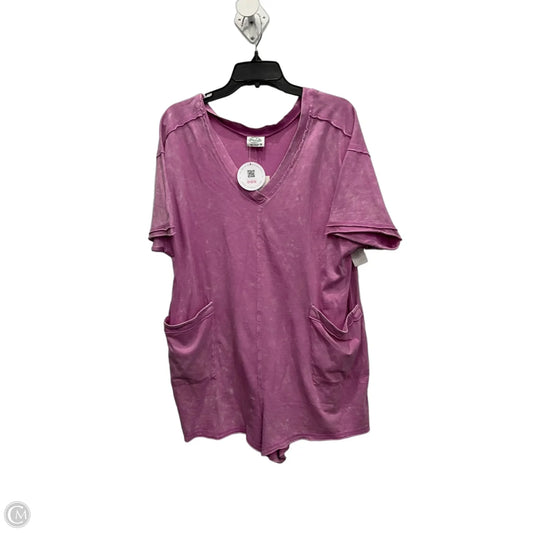 Romper By Clothes Mentor In Pink, Size: L