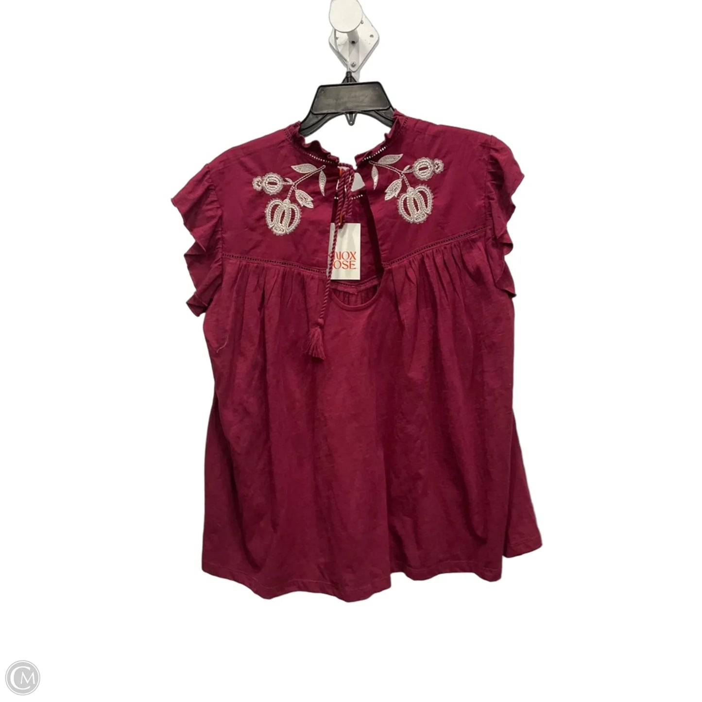 Top Sleeveless By Knox Rose In Red, Size: L