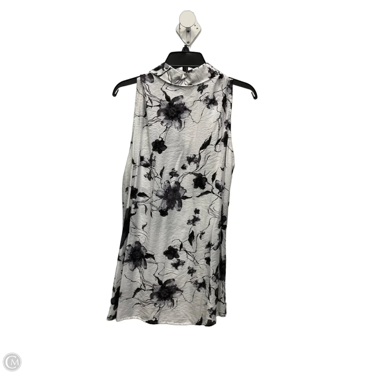 Top Sleeveless By Milano In Black & White, Size: Xl