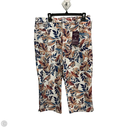 Capris By Gloria Vanderbilt In Multi-colored, Size: 12