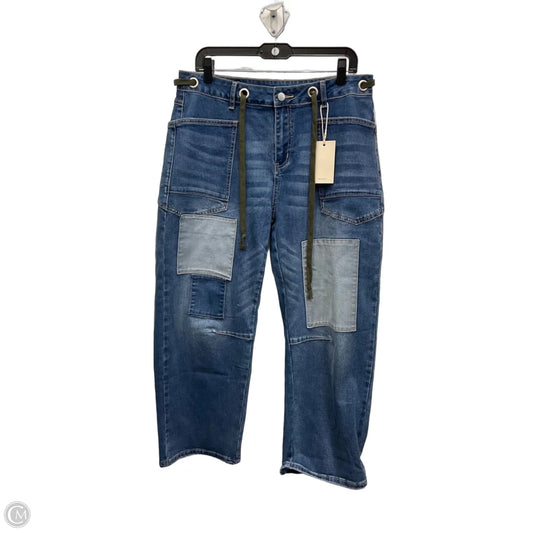 Jeans Cropped By Clothes Mentor In Blue Denim, Size: 14