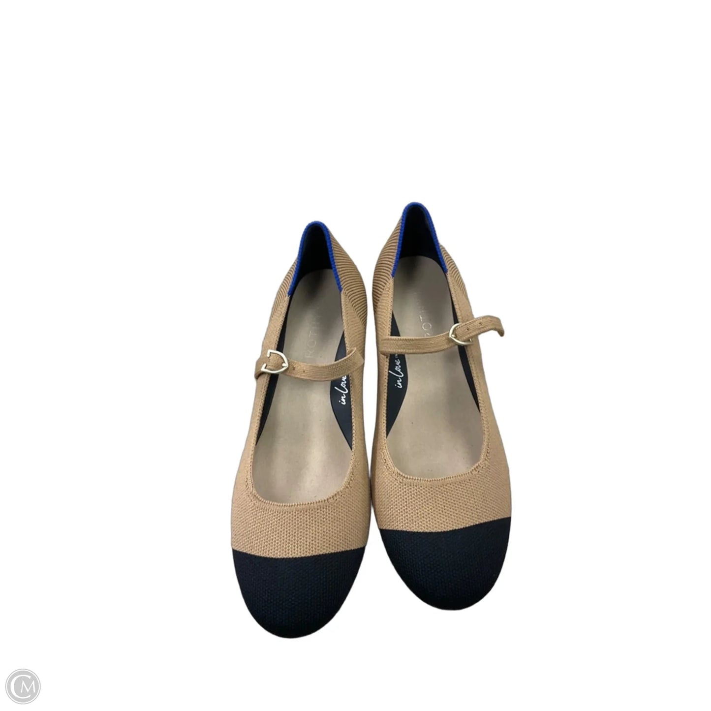 Shoes Heels Block By Rothys In Black & Tan, Size: 7