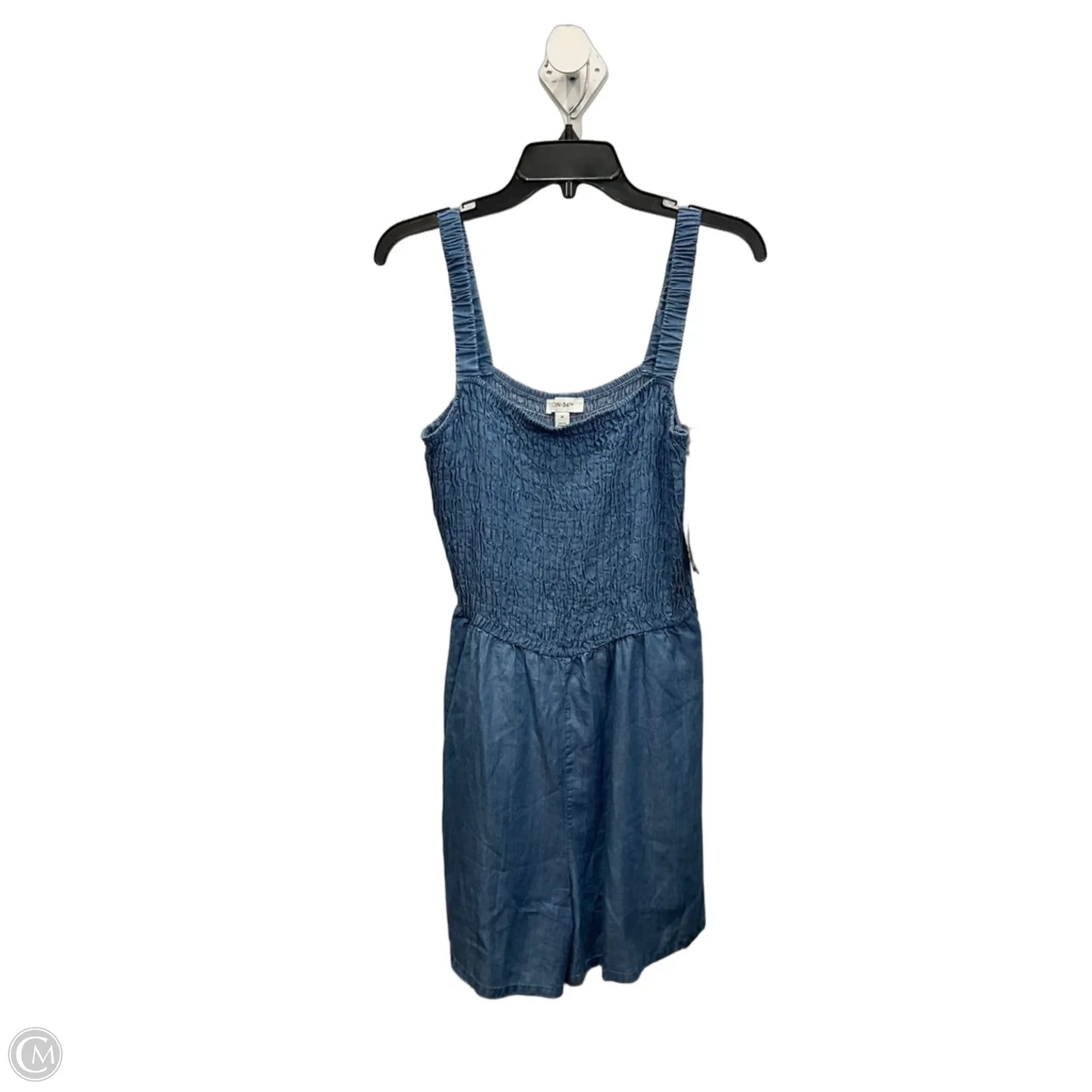 Romper By On 34th In Blue Denim, Size: M