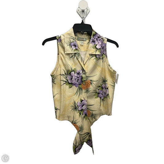 Blouse Sleeveless By Tommy Bahama In Floral Print, Size: S