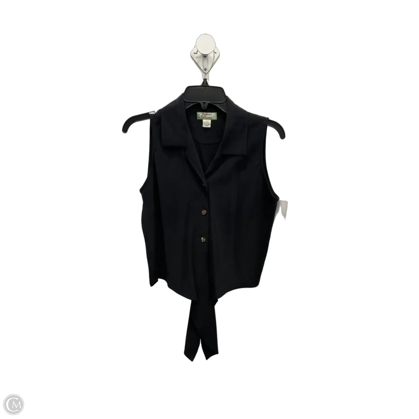 Blouse Sleeveless By Tommy Bahama In Black, Size: S
