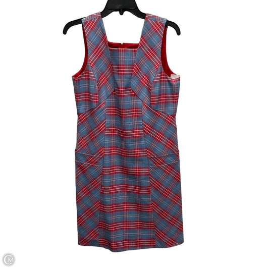 Dress Casual Midi By Brooks Brothers In Blue & Red, Size: M