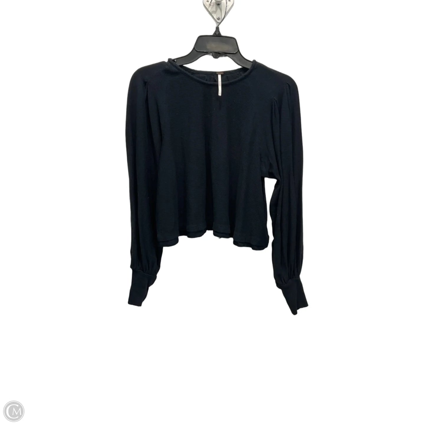 Top Long Sleeve By Free People In Black, Size: Sp