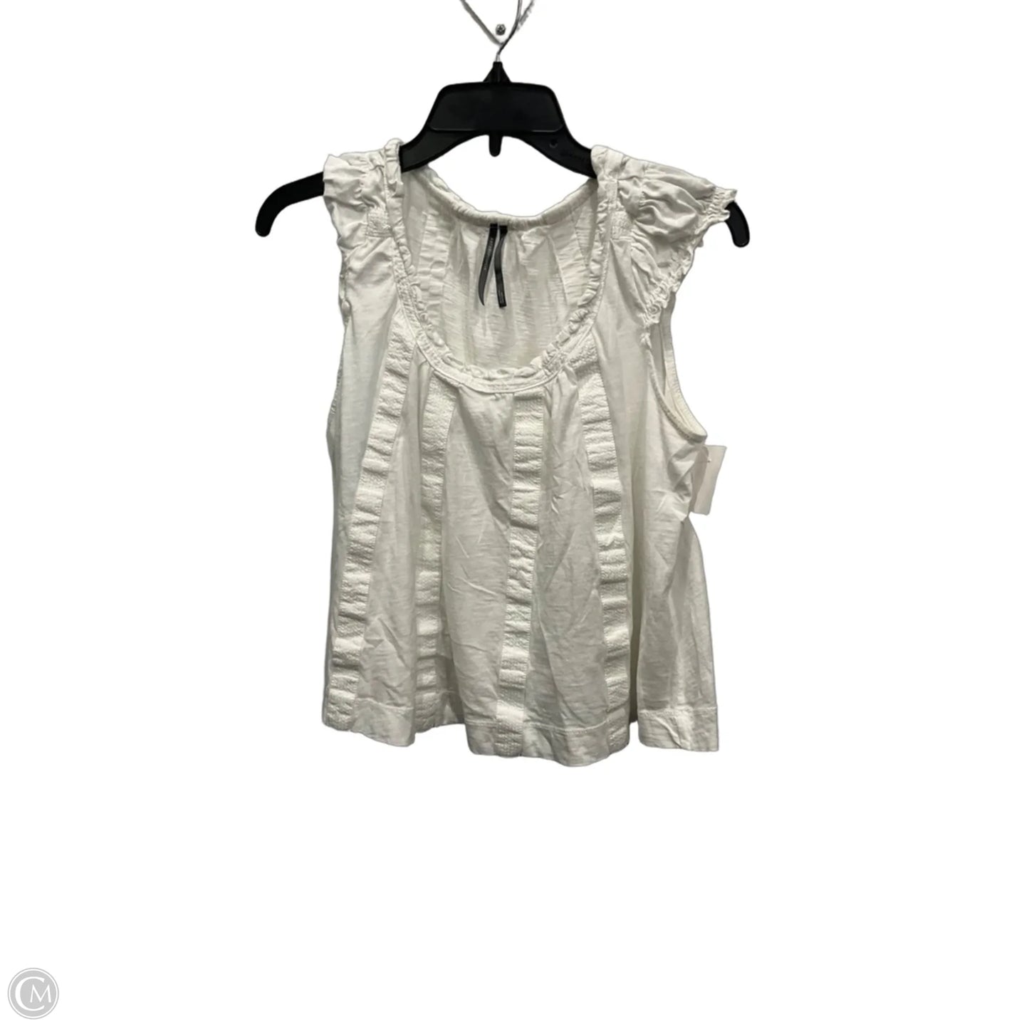 Top Sleeveless By Anthropologie In White, Size: S