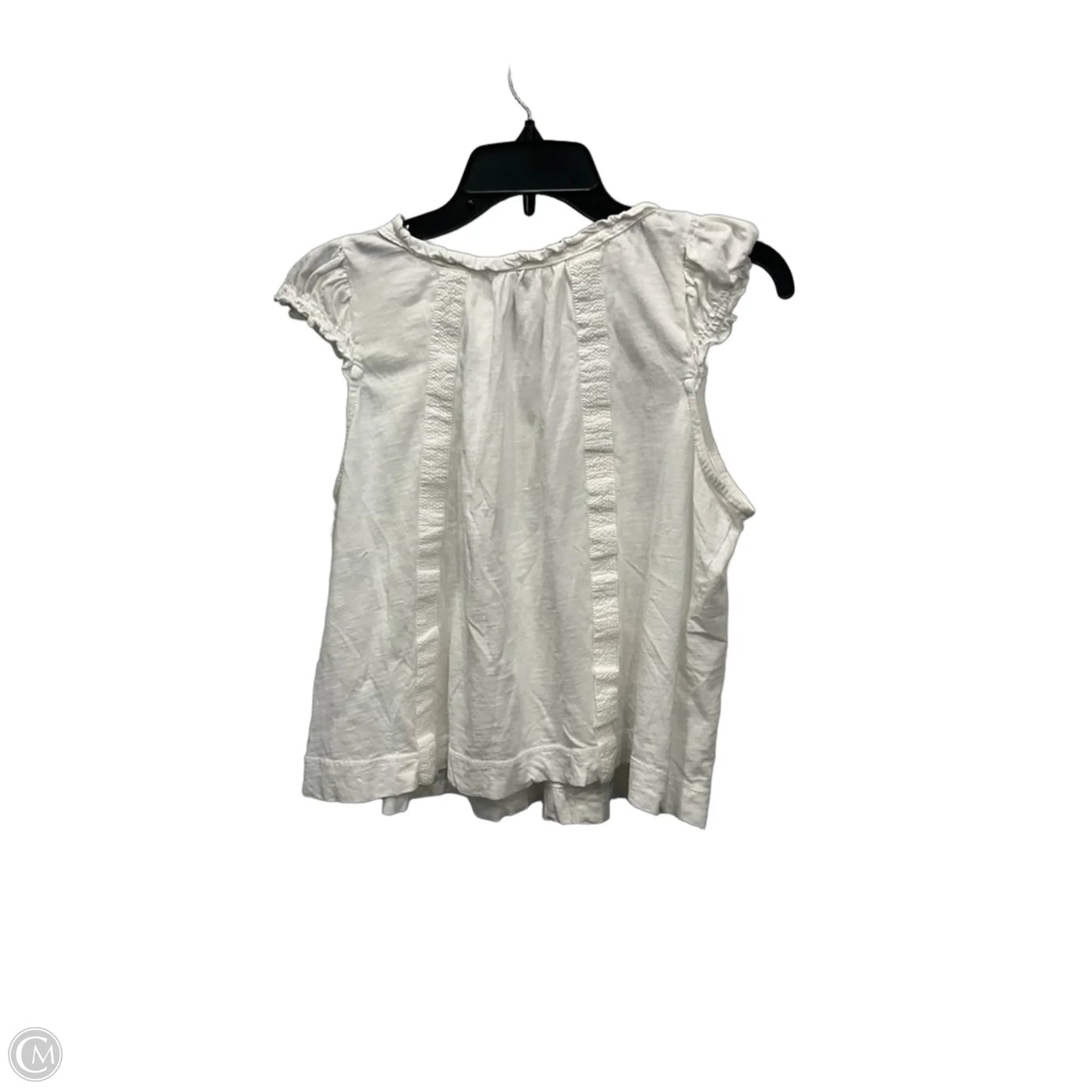 Top Sleeveless By Anthropologie In White, Size: S