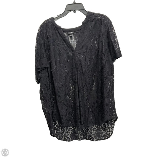 Top Short Sleeve By Torrid In Black, Size: 4