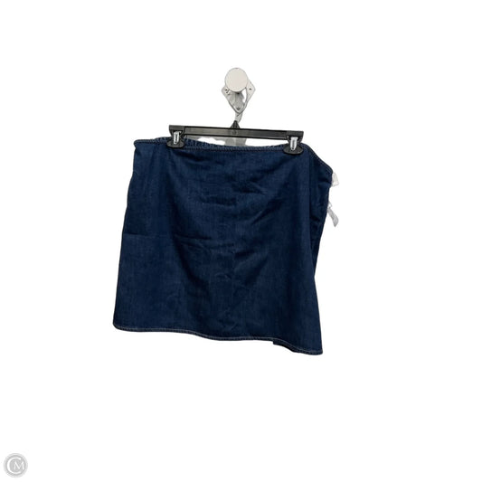 Skirt Mini & Short By Gap In Blue Denim, Size: 16
