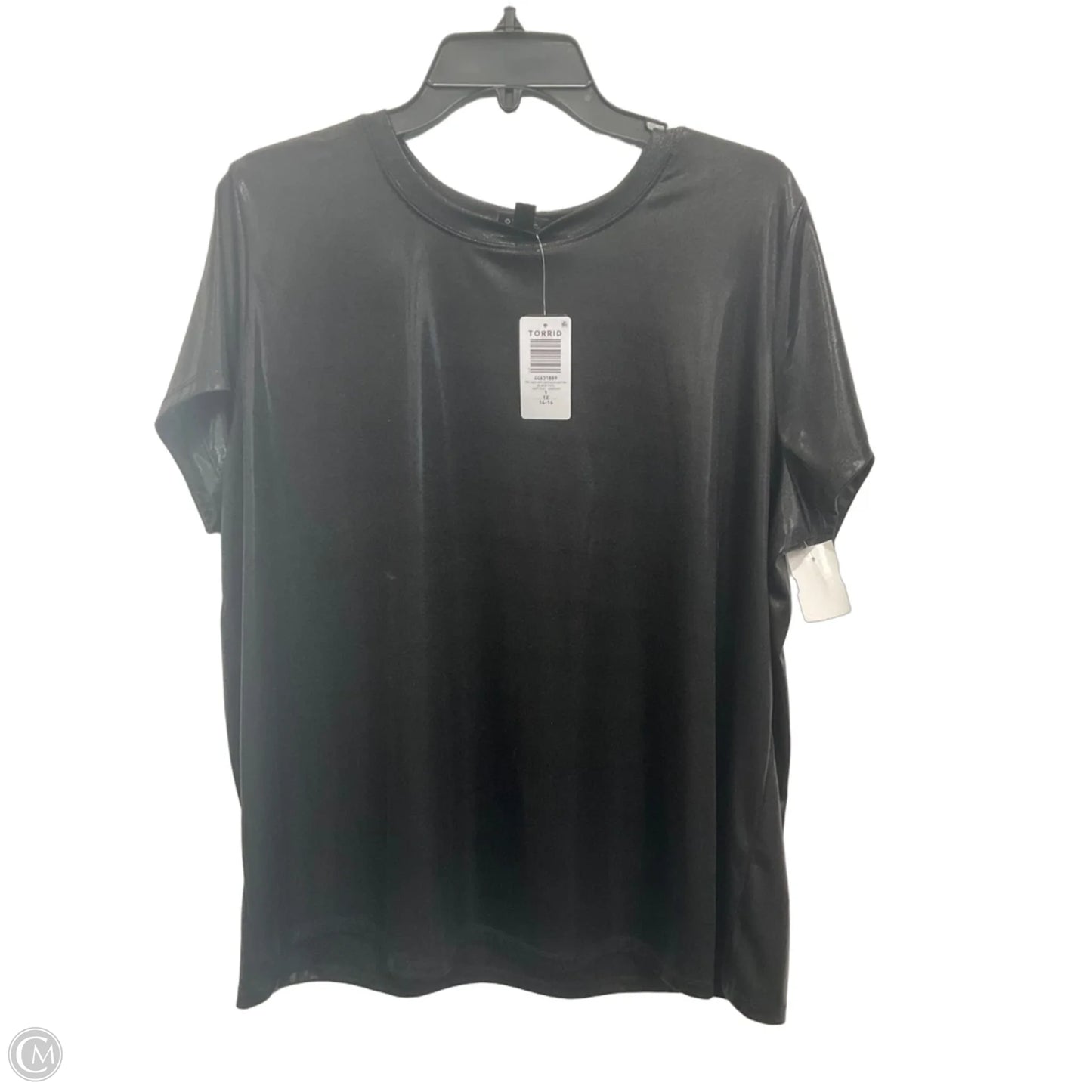 Top Short Sleeve By Torrid In Black, Size: 1x