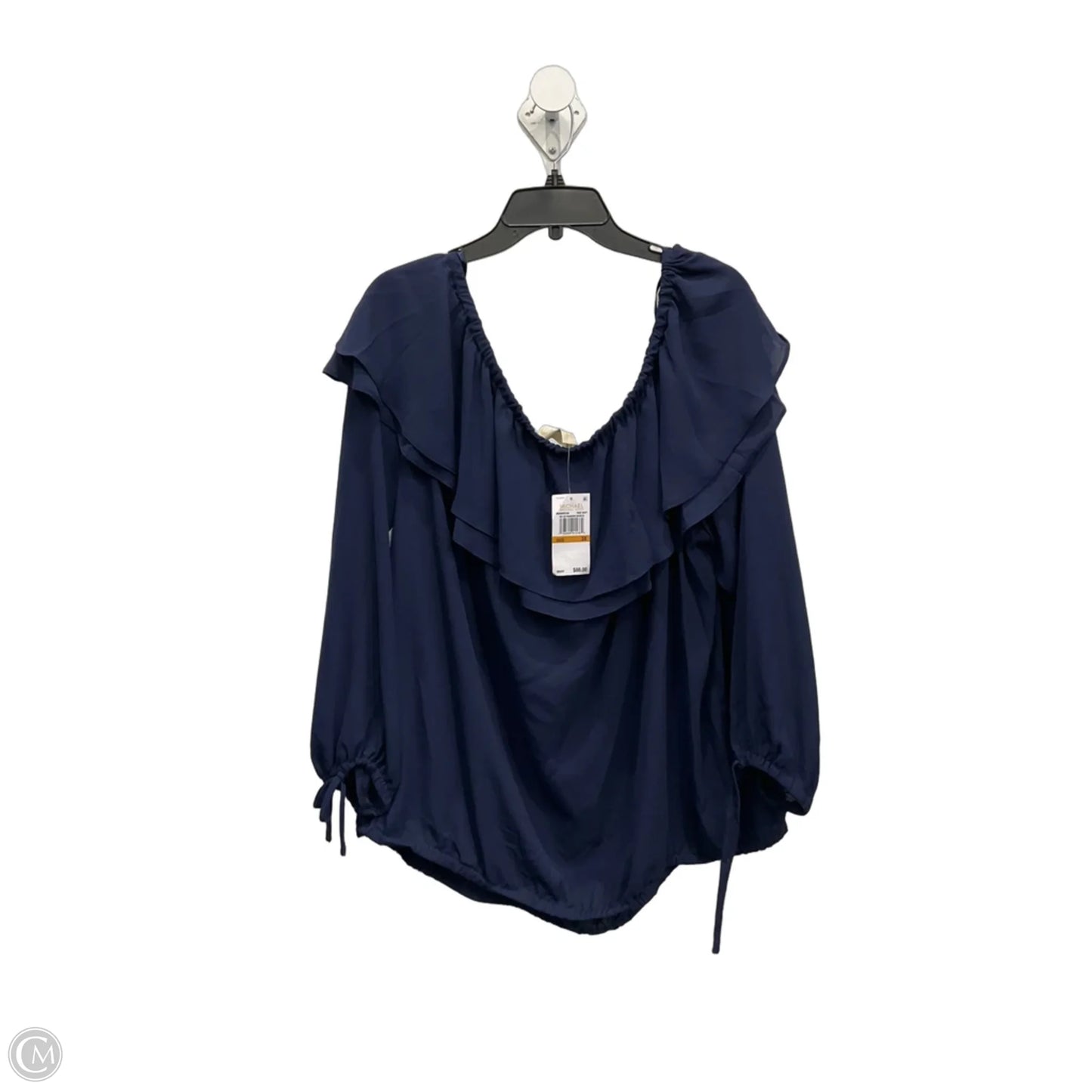 Top Long Sleeve By Michael By Michael Kors In Blue, Size: 3x