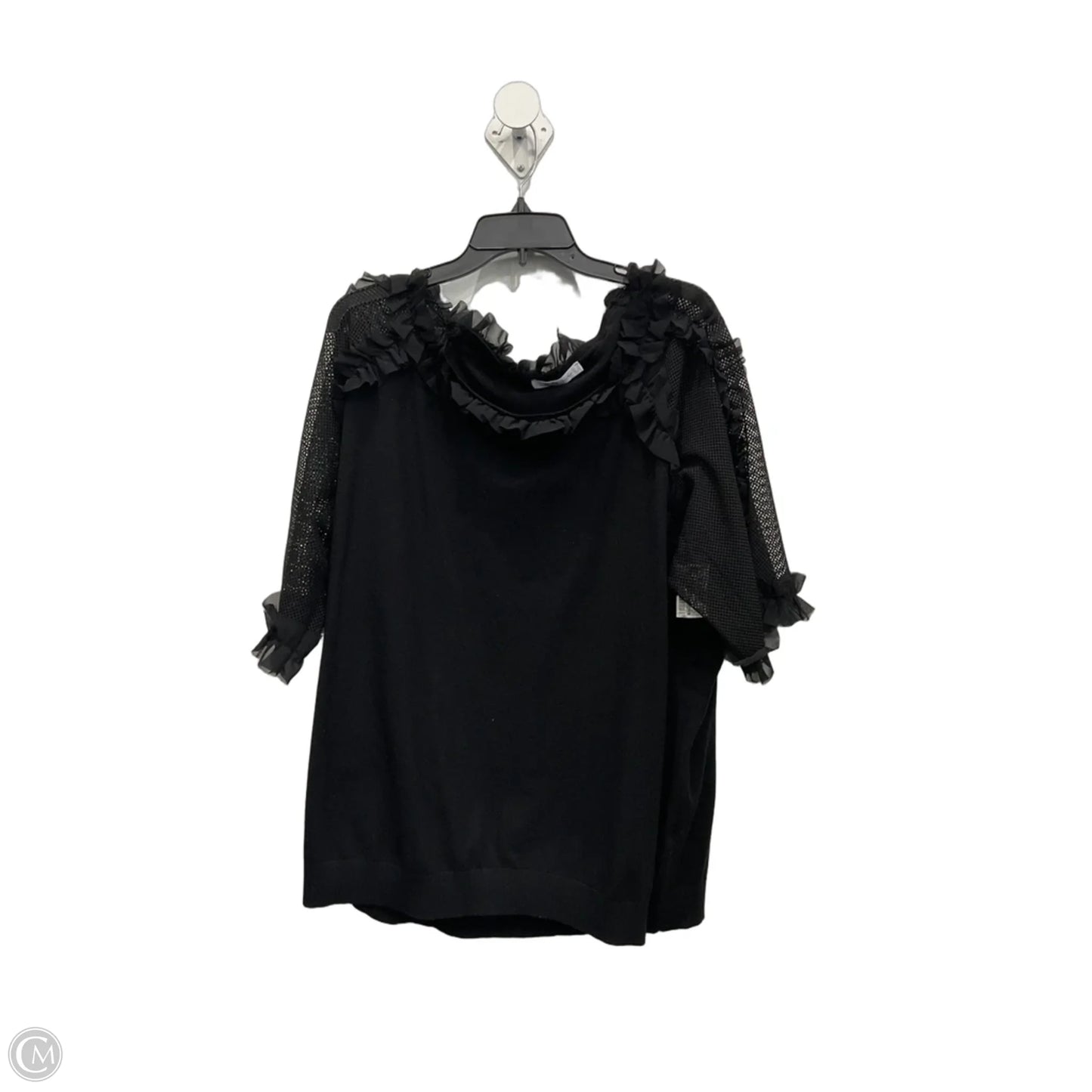 Top Long Sleeve By Michael By Michael Kors In Blue, Size: 3x