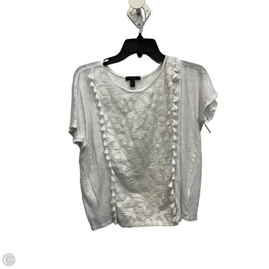 Top Short Sleeve By J. Crew In White, Size: M