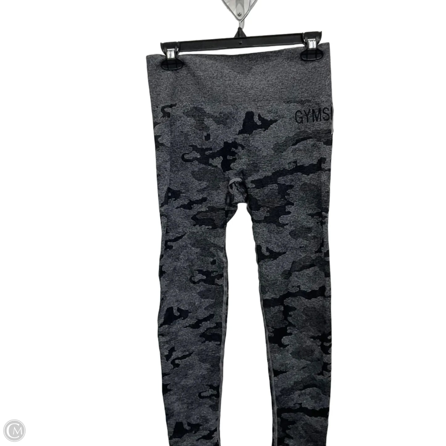 Athletic Leggings By Gym Shark In Black & Grey, Size: M