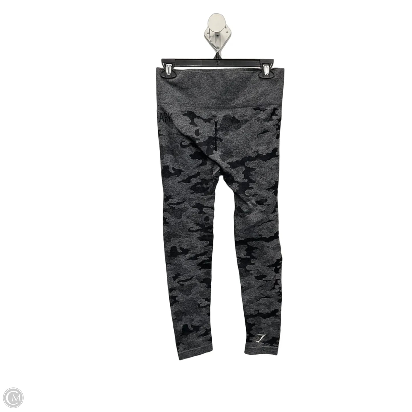 Athletic Leggings By Gym Shark In Black & Grey, Size: M