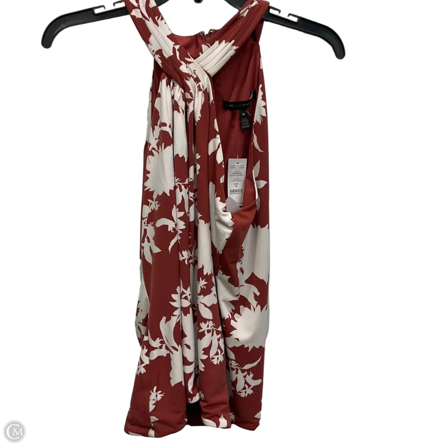 Top Sleeveless By White House Black Market In Red & White, Size: M