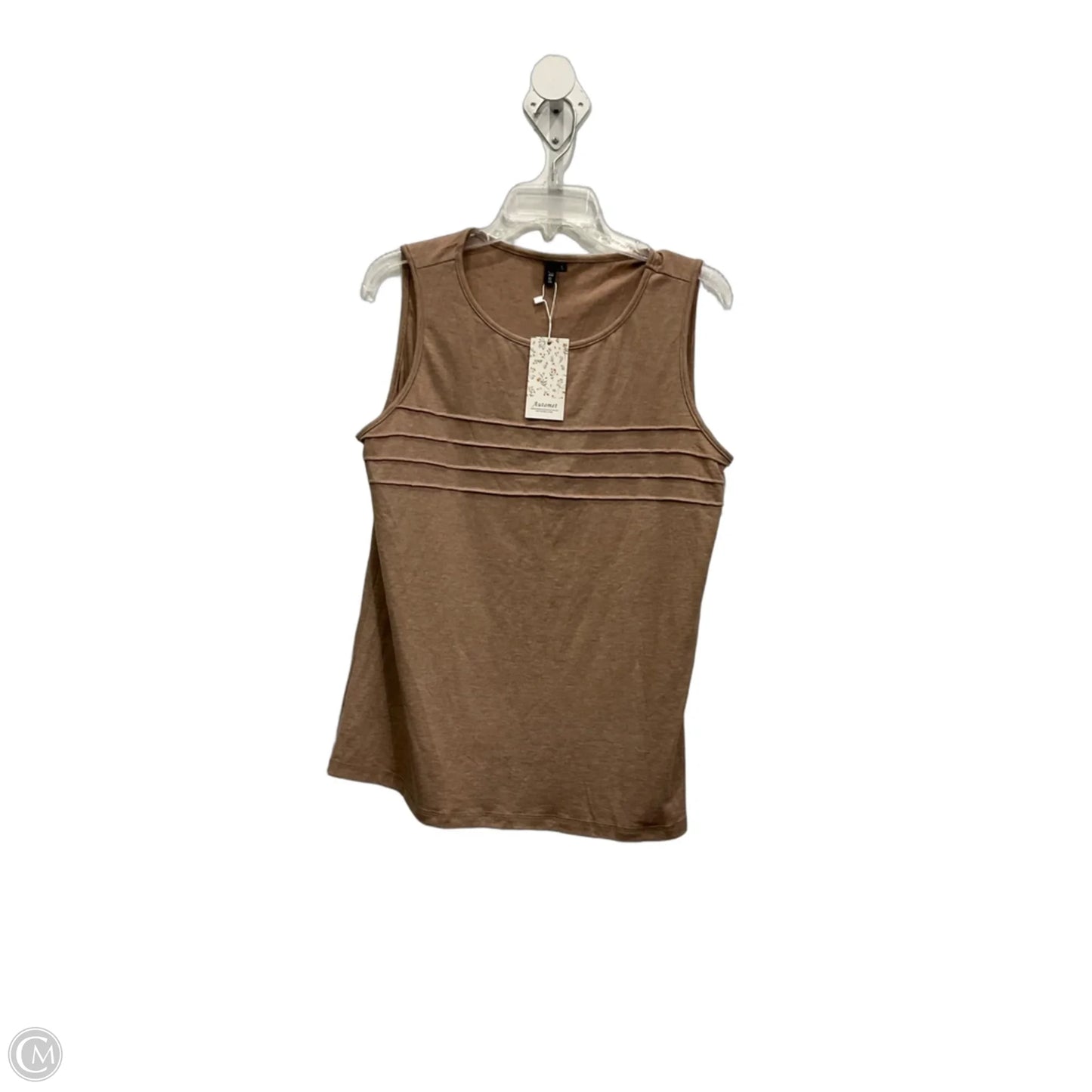 Top Sleeveless By Automet In Brown, Size: L