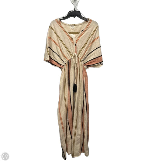 Dress Casual Maxi By World Market In Orange & Tan, Size: M