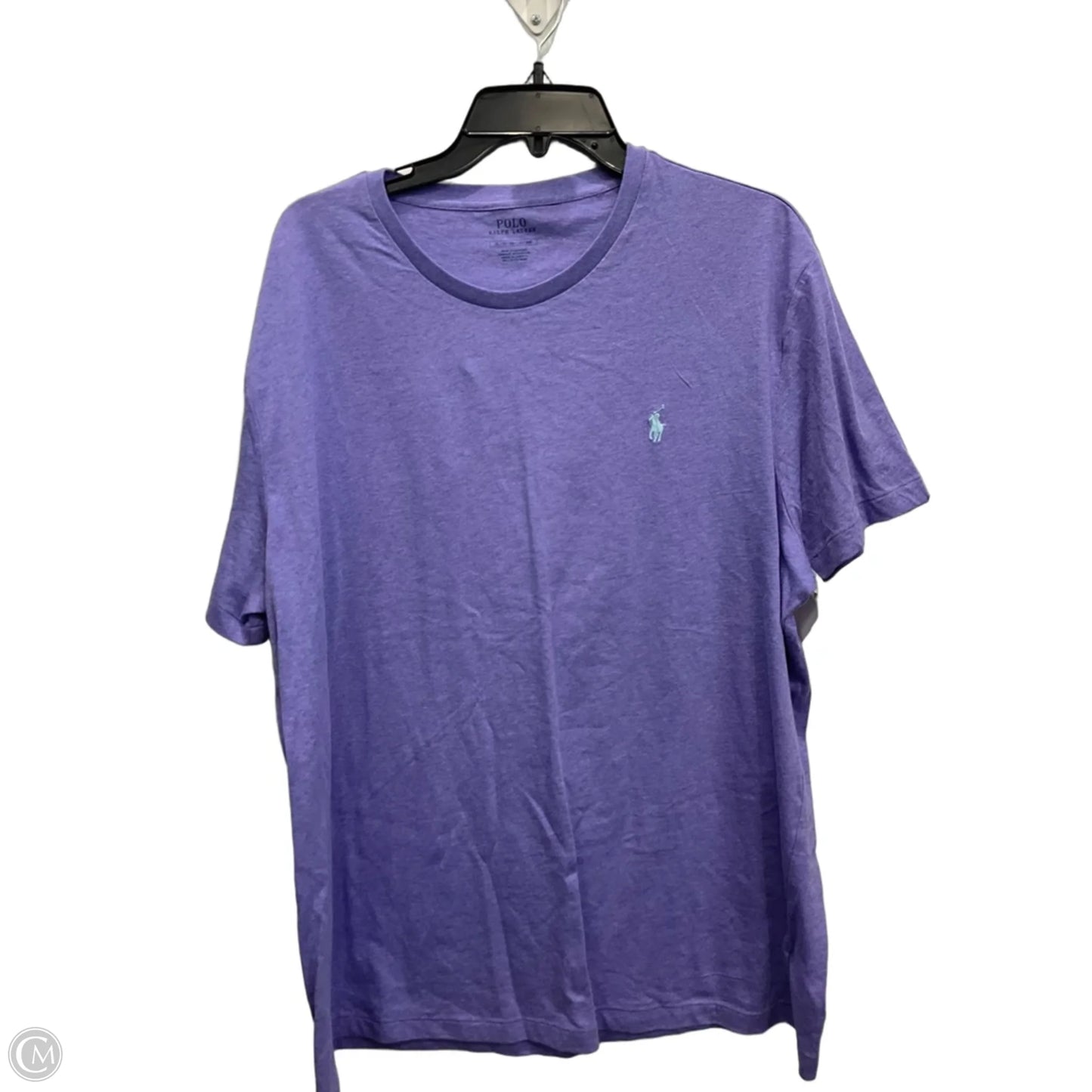 Top Short Sleeve By Polo Ralph Lauren In Purple, Size: Xl