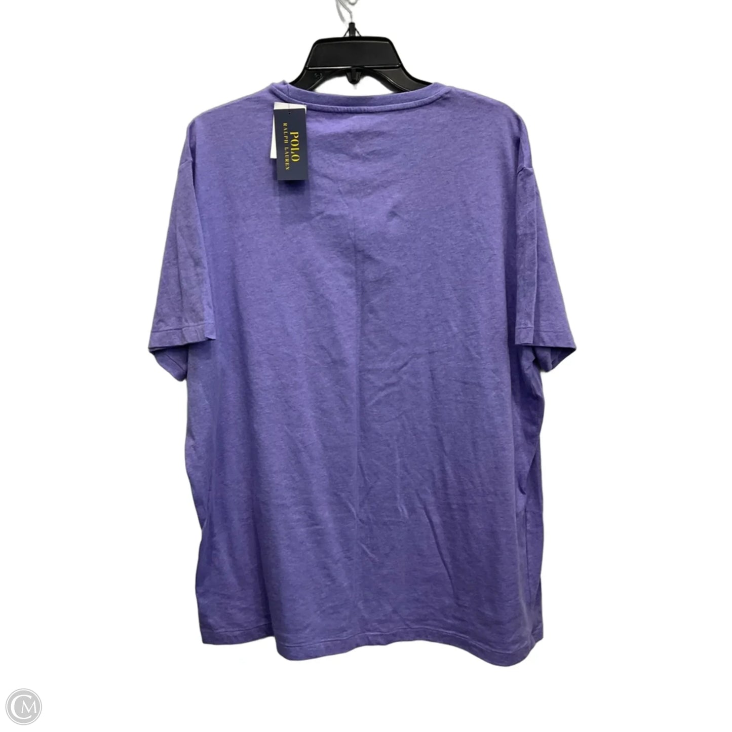 Top Short Sleeve By Polo Ralph Lauren In Purple, Size: Xl