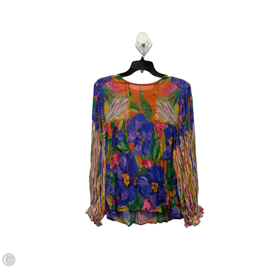 Top Long Sleeve By Bl-nk In Multi-colored, Size: Xl