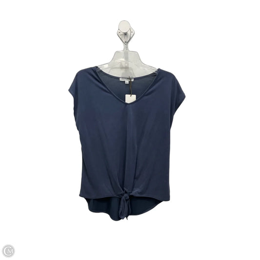 Top Short Sleeve By Green Envelope In Blue, Size: S