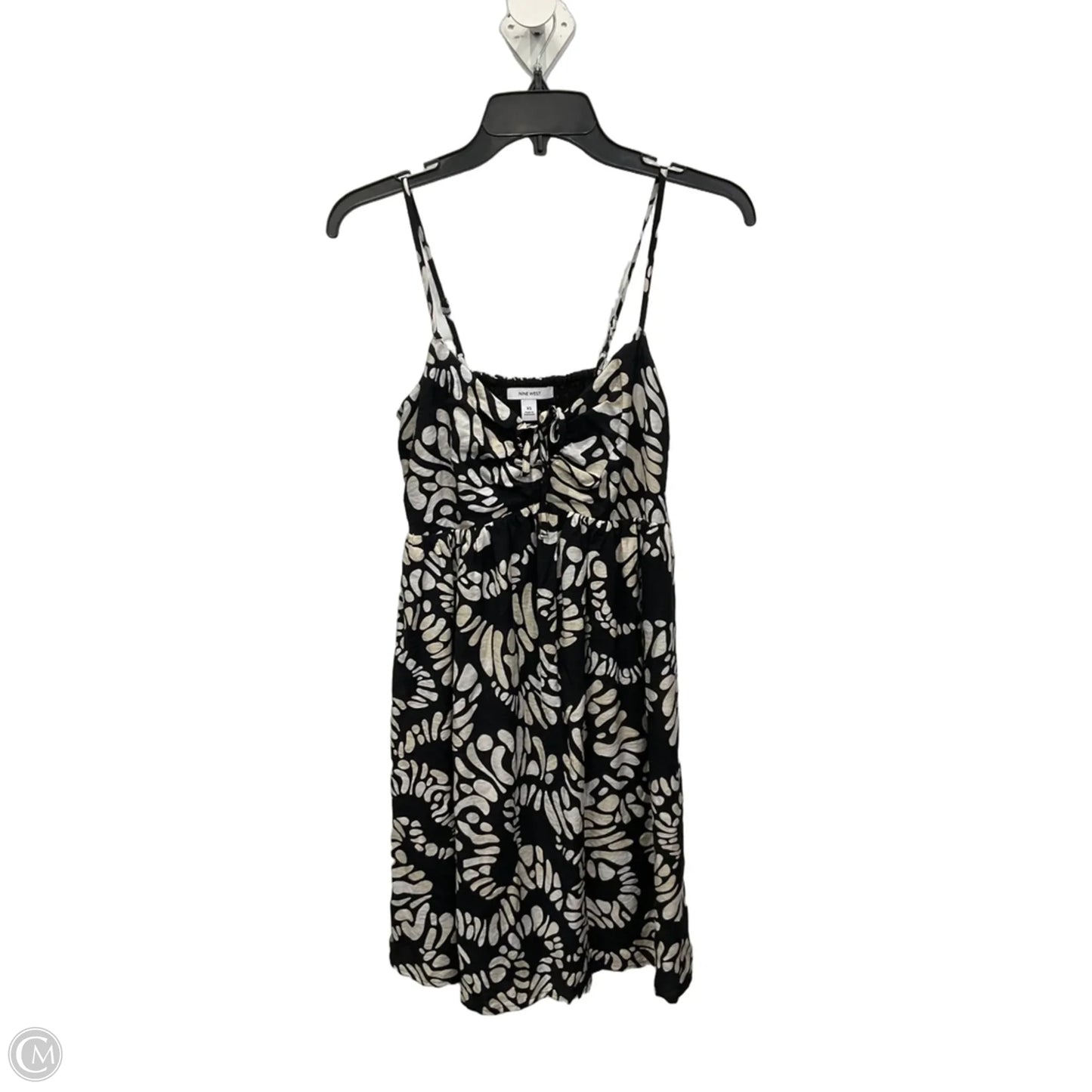 Dress Casual Short By Nine West Apparel In Black & Cream, Size: Xs