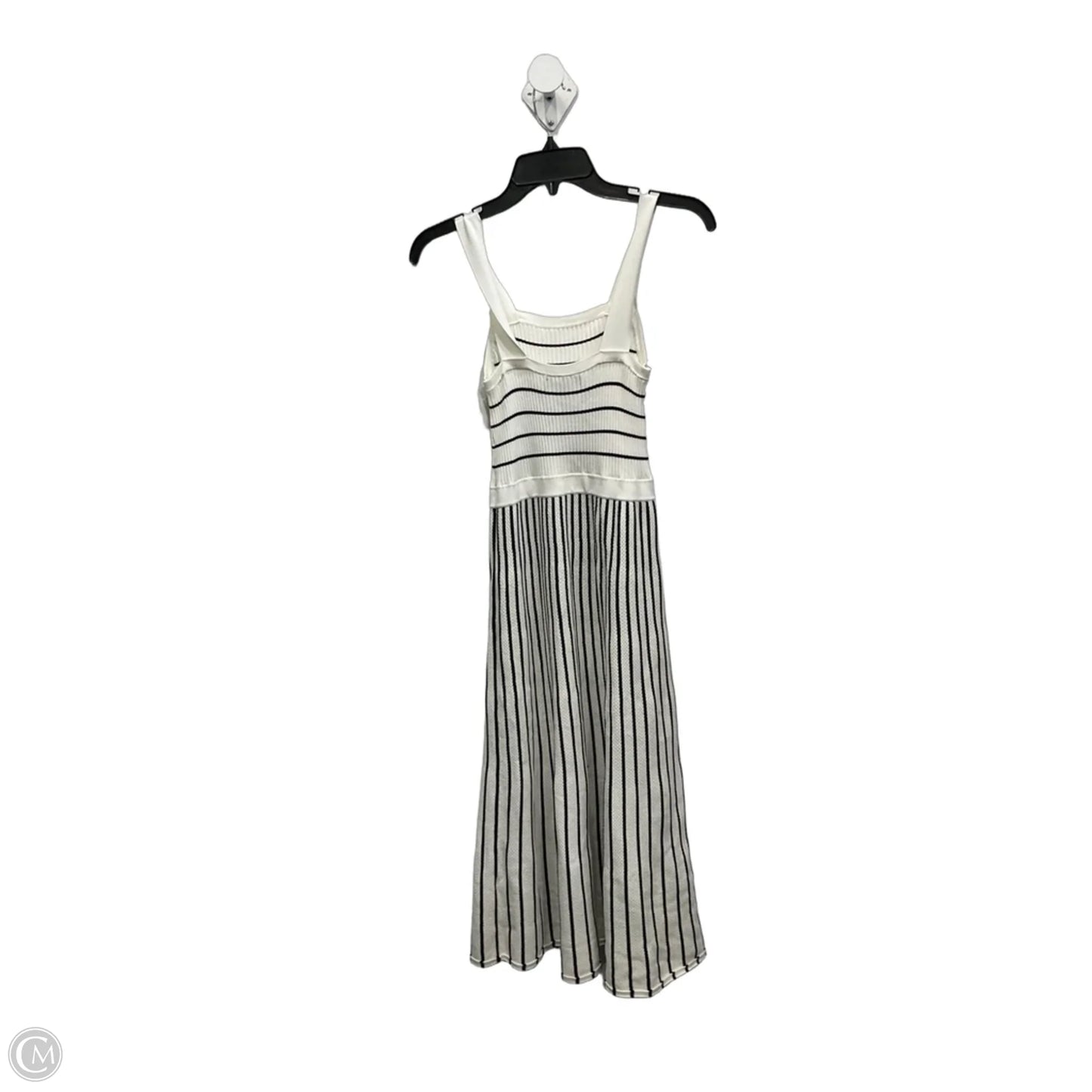 Dress Casual Midi By Banana Republic In Black & White, Size: Xs