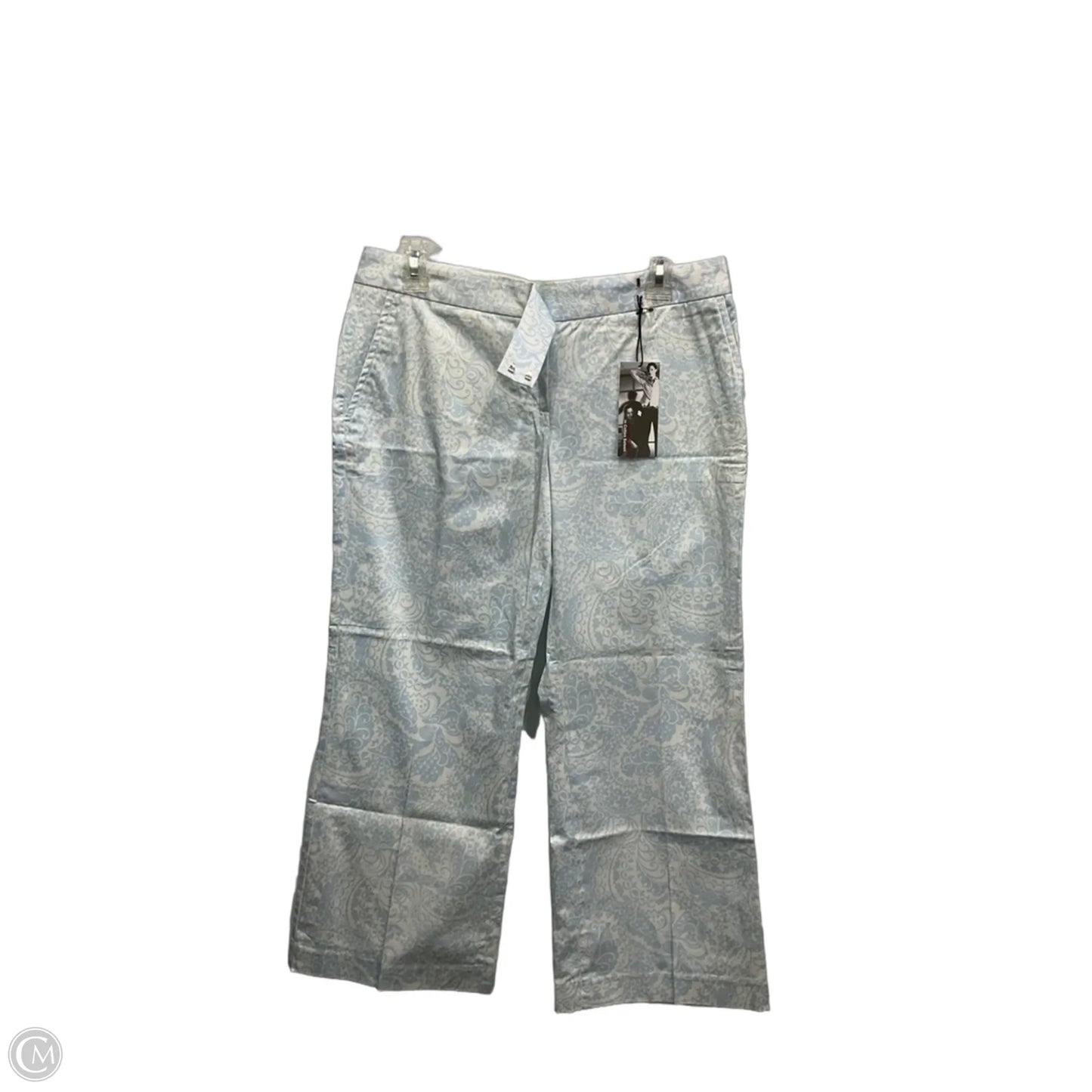 Pants Cropped By Express In Blue & White, Size: 8