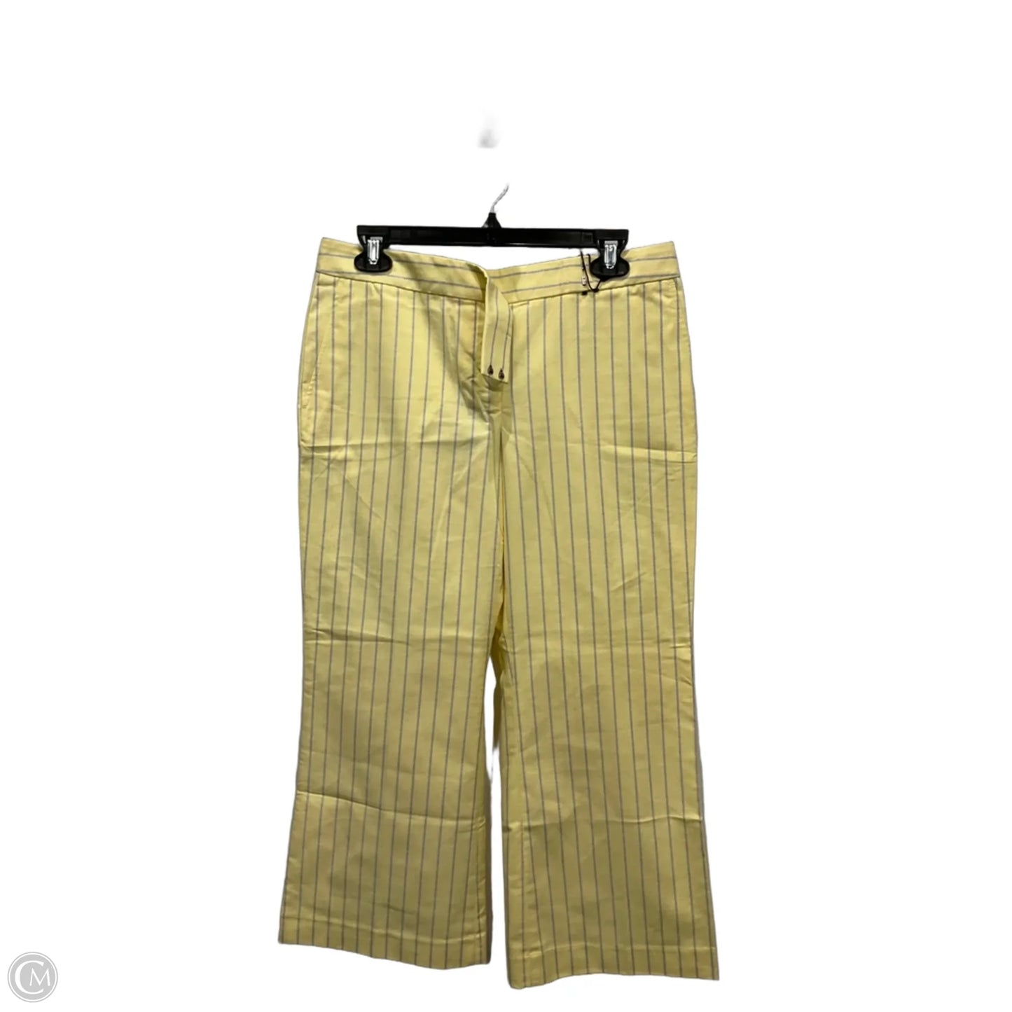 Pants Cropped By Express In Yellow, Size: 8