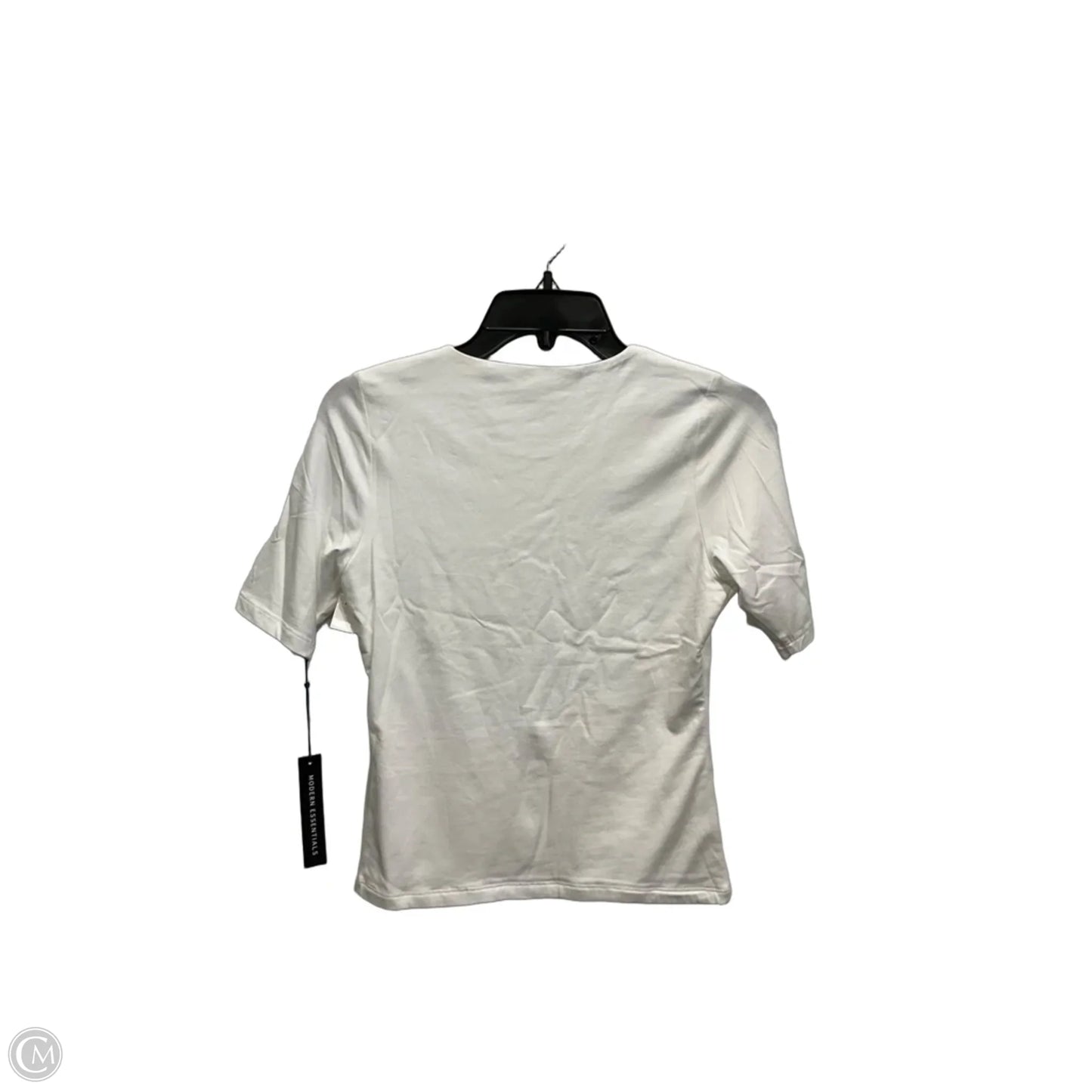 Top Short Sleeve By Tahari In White, Size: Xs