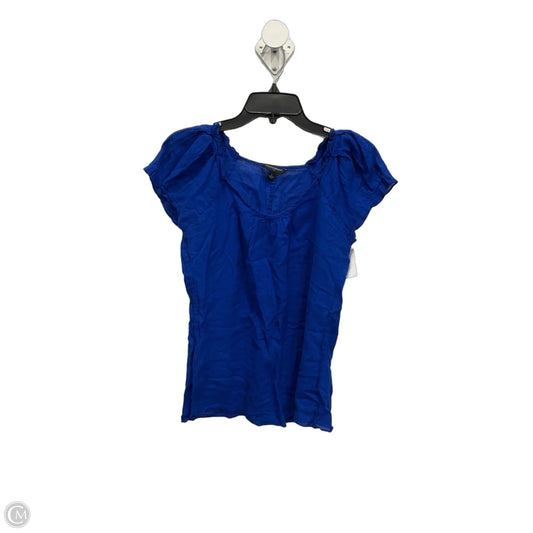 Top Short Sleeve By Banana Republic In Blue, Size: S