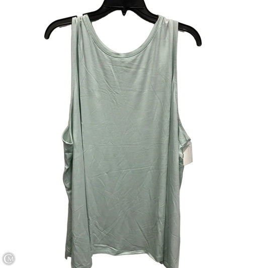 Top Sleeveless By A New Day In Green, Size: 3x