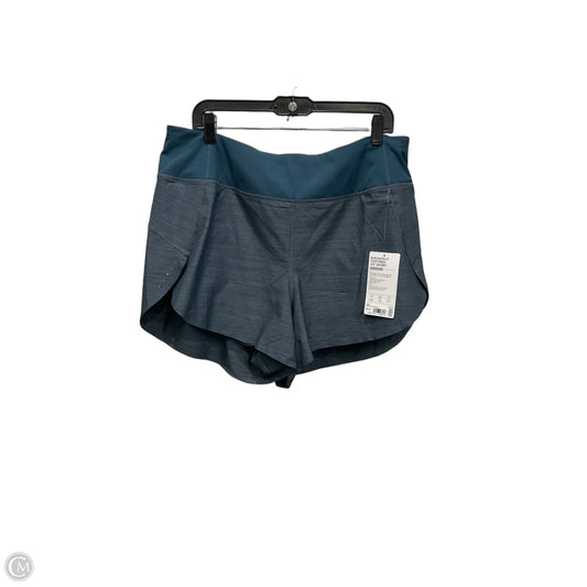 Athletic Shorts By Athleta In Green & Grey, Size: 1x