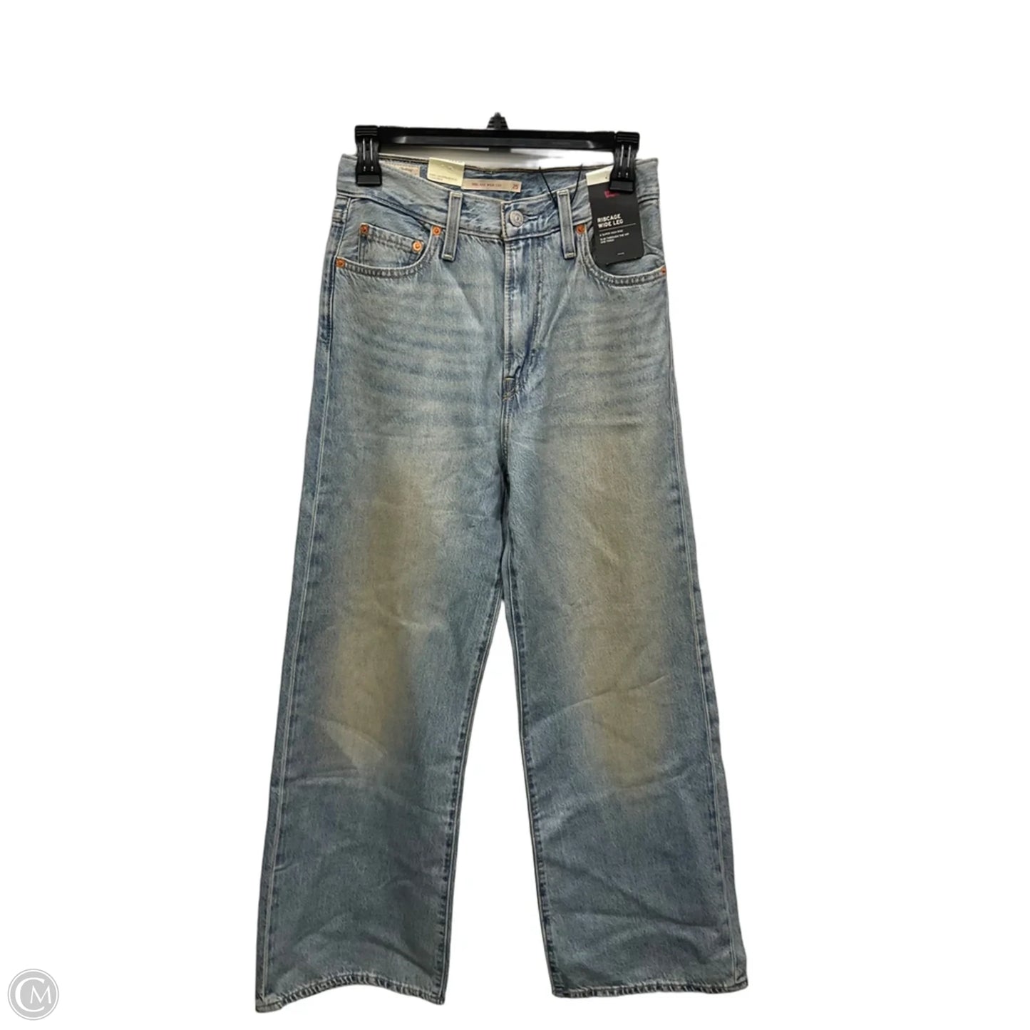 Jeans Wide Leg By Levis In Blue Denim, Size: 2