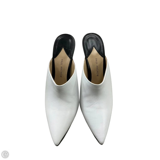Shoes Heels Kitten By Cma In White, Size: 6.5