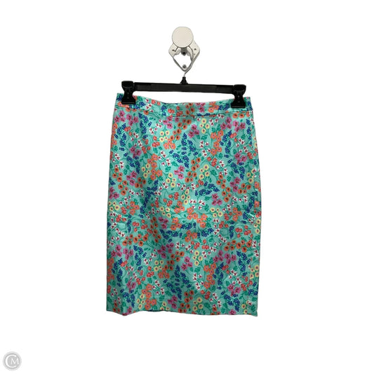 Skirt Midi By J. Crew In Floral Print, Size: 0p