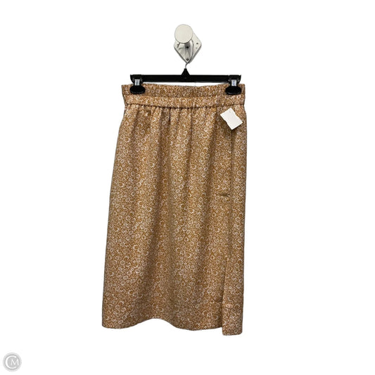 Skirt Midi By J. Crew In Orange, Size: 0p