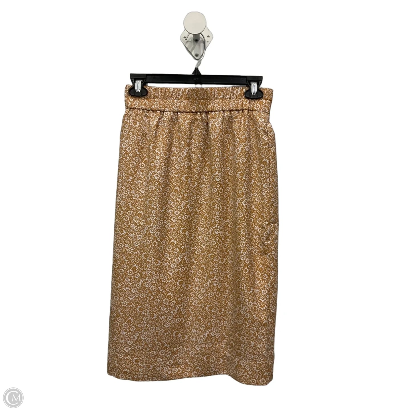 Skirt Midi By J. Crew In Orange, Size: 0p