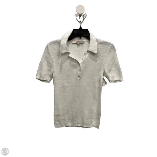 Top Short Sleeve By Loft In White, Size: Xs