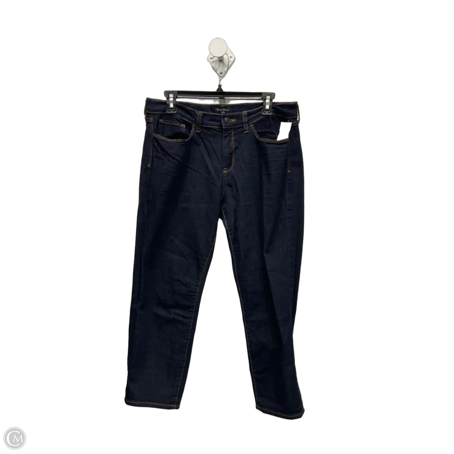 Jeans Skinny By Banana Republic In Blue Denim, Size: 12