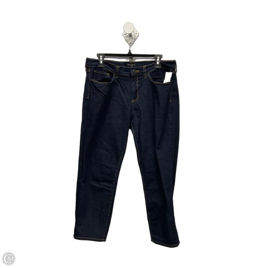 Jeans Skinny By Banana Republic In Blue Denim, Size: 12