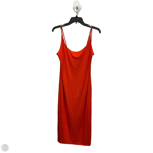 Dress Casual Maxi By H&m In Orange, Size: Xl
